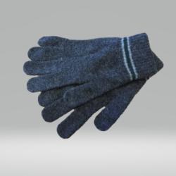 CHARCOAL AND GREEN GLOVES 100% LAMBSWOOL